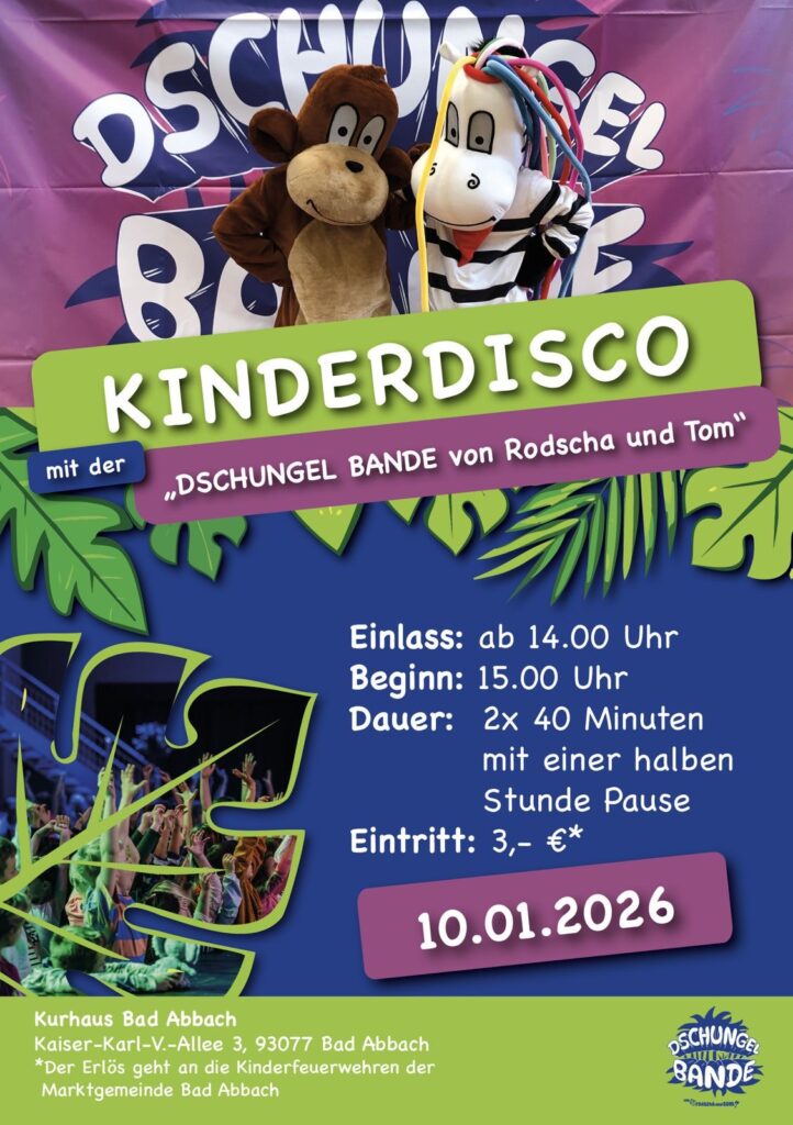Kinderdisco am 10.01. in Bad Abbach